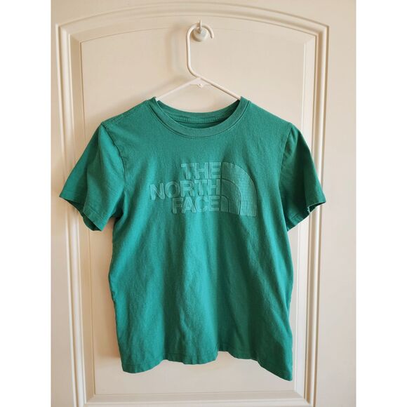 2 North Face Half Dome Tees T-Shirt bundle Blue Green Cotton Small - Picture 3 of 11